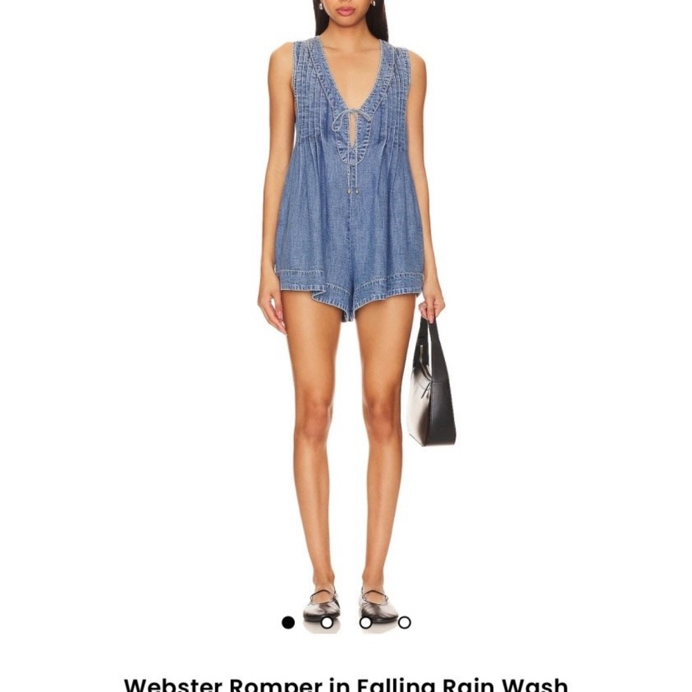 Free People Indigo Denim Jumpsuit